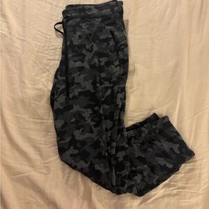 lululemon athletica Black Camo Track Pants